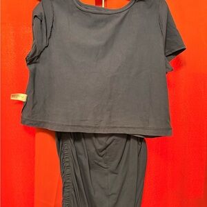 Blue Two-Piece Lounge Set